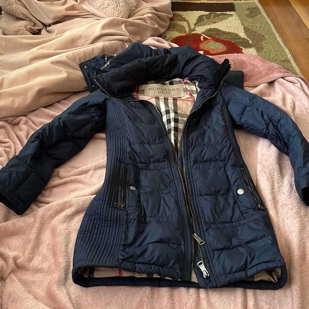 Burberry Brit goose Down Navy Parka XS